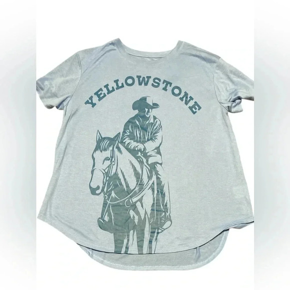 Blue Yellowstone women’s short sleeve T-shirt size XXL - Picture 1 of 5